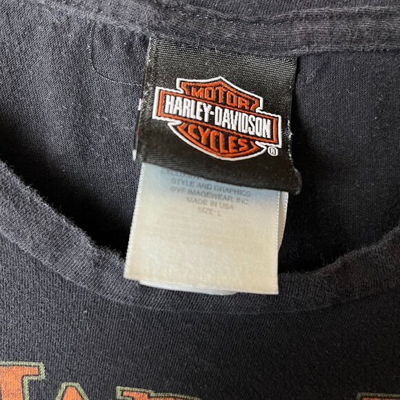 Harley Davidson Florida T Shirt Womens Black Medium M Made In USA Graphic Tee - Picture 13 of 16